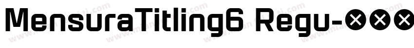 MensuraTitling6 Regu字体转换